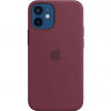 Apple iPhone 12 mini Silicone Case with MagSafe - Plum MHKQ3ZM/A