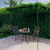 Záhradná pergola, starožitná hnedá 4x3x2,5 m, železo-ForU-313998