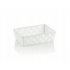 KELA Koš ALVARO PP, bílá 29,5x20,5x8,5cm KL-23020