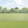 zahrada-XL Plot s stĺpmi Strieborná 1.6 x 10 m Oceľ 3351942