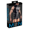 Svenjoyment Pánský lesklý top se stojáčkem a pouty Svenjoyment BONDAGE