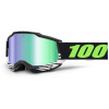 okuliare ACCURI 2 SPECIAL 100% UTV (limited edition KenBlock) zelené chróm plexi