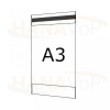 Plastová kapsa A3 na výšku typ C 1x magnet - PVC kapsa A3V - 1x magnet - 1 ks