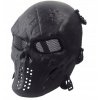 Airsoft - Maska taktická lebka čierna paintball asg (Airsoft - Maska taktická lebka čierna paintball asg)