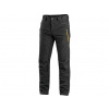 CXS AKRON Pánske nohavice do pása, softshell, čierne s HV žlto / oranžovými doplnkami 58 143000481658