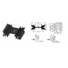 Fischer electronics Chladič AL elox čierny na stojato 34,9x12,7x25,4mm 14K/W