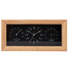 Nástěnné-stolní hodiny s teploměrem a vlhkoměrem 5925BK Karlsson 26cm