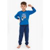 Chlapčenské bavlnené pyžamo Cornette Kids Boy 593/176 Galaxy tmavo modrá 86-92