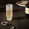 ferm LIVING Longdrink pohár Ripple, biely, 300 ml, sklo, sada 4 ks - 1104269323