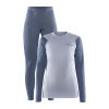 Dámska funkčná súprava Craft Core Warm Baselayer Svetlo modrá s tmavou L