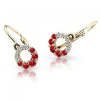 Dětské náušnice Cutie Jewellery C2154-RUBY DARK