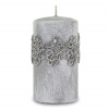 Sviečka so vzorom čipky Venezia