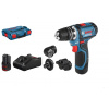 BOSCH - zahrada/dílna Bosch GSR 12V-15 FC Professional Set, 2x aku, L-BOXX 0.601.9F6.000