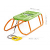 Prosperplast Detské sánky kovové Little Beetle, oranžové