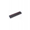 PremiumCord USB 2.0 HUB 7-portový s ext. napájením a vypínači portů (ku2hub7sw)
