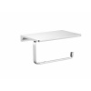 NIL - Kúpeľňový doplnok Držiak toaletného papiera s odkladacou poličkou, Chróm NLA0403, RAV Slezák