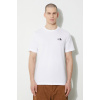 Tričko The North Face M S/S Simple Dome Tee pánske, biela farba, s potlačou, NF0A87NGFN41