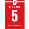 Superfutbal Maketa dresu FC Liverpool, červená Rozmer: A2, Meno a číslo: Wijnaldum 5