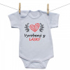Boodyy Body s krátkym rukávom Vyrobený z lásky 74 (6-9 mesiacov)