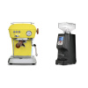 Ascaso Dream PID, Sun Yellow + Eureka Atom 60, black