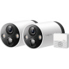 TP-Link Tapo C420S2 - venkovní Wire-Free 4Mpx Security kamera, Full-Color, mikrofon, IR15m, 2x Tapo C420 + 1 H200