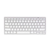 AppleMix Klávesnica Bluetooth pre Apple iPhone / iPad - strieborná / biela