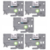 5x Páska do BROTHER TZ211 6mm TZe211 TZ-211 biela