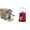 Stone Espresso Mine Premium Wood + Eureka Mignon Perfetto, CR ferrari red