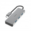 Hama USB-C-Hub, 4 porty, USB 3.2, 10 Gbit/s, hliníkový 200105