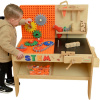 MASTERKIDZ Drevená XXL Montessori STEM dielňa s náradím