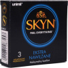 Mates Skyn Extra Lubricated - kondóm pre alergikov, 3 ks