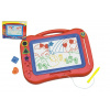 Teddies Magnetická tabuľa farebná + pečiatky 5ks plast 43x30cm v krabici