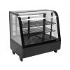 YATO Čierna chladiaca vitrína 100 l s LED osvetlením (YG-05020)