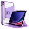 Techsuit Crystal Vision puzdro pre - Samsung Galaxy Tab S9 Plus / S9 FE Plus - Fialová KF2323290