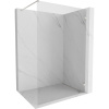 Mexen Lunar sprchová stena Walk-in pravá 90 x 200 cm, transparentná 8 mm, brúsený nikel - 830-090-000-97-00-P
