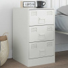 zahrada-XL Nočný stolík biely 34,5x39x62 cm oceľ 841785