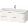 DURAVIT Happy D.2 Plus c-bonded závesná skrinka s nábytkovým umývadlom s otvorom, 2 zásuvky, 1175 x 490 x 480 mm, biela vysoký lesk, HP4639O22220000