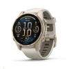 Garmin fenix® 8 – 43 mm, AMOLED, Sapphire, Soft Gold / Fog grey se silikonovým řemínkem, EU 010-02903-11