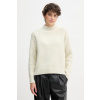 Sveter s prímesou vlny Calvin Klein Jeans LV044D372G béžová S