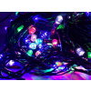 HIBRIGHT LED vianočné osvetlenie 17m reťaz so zeleným káblom, 300xLED, IP20, RGB-viacfarebné