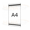Plastová kapsa A4 na výšku typ C 2x magnet - PVC kapsa A4V - 2x magnet - 1 ks