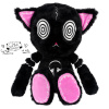Maskot Gus Fink čierna mačka HypnoCat Plushie Pal