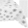Vianočný obrus 260x140cm Ruhhy 22792 biely+strieborný