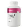 OstroVit Omega 3 kyseliny + Vitamíny ADEK omega kyseliny - 3 127 g 90 ml