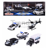 Autíčka policajné Police Force 4 Pieces Giftpack Majorette kovové dĺžka 7,5 cm sada 4 druhov v darčekovom balení