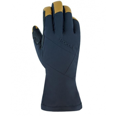 ROECKL Lyžiarske rukavice Matrei čierna/hnedá - Veľkosť : 8,5