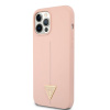 Guess Silicone Line Triangle Zadný Kryt pre iPhone 12/12 Pro Pink 14527553