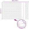 Hexagonový plot vidaXL 0.8x25 m Pozinkovaná oceľ, Stĺpiky vidaXL 13 ks Ø32 mm 120 cm Pozinkovaná oceľ - Strieborná - 280121-296861