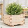 Záhradný kvetináč, 40x40x26,5 cm, masívne borovicové drevo