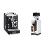 La Pavoni Mini Cellini, black + Eureka Mignon Zero, CR white